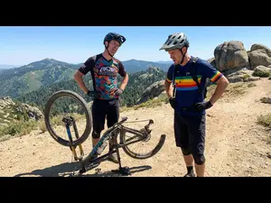 What do you call a mountain biker with a broken bike?
