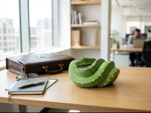 What do you call a snake who works for the government?