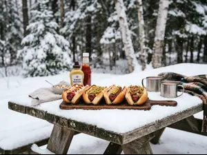 What do you call hotdogs on a snowy day?