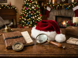 What do you call Santa when he solves mysteries?