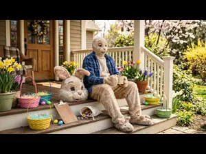 What do you call the Easter Bunny the day after the big delivery?