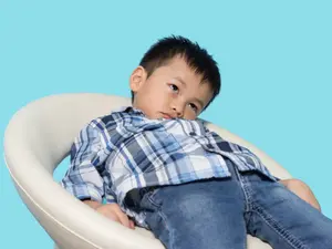 What do you call your son when he just sits around in the same chair all day?