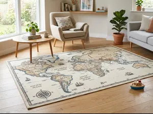 What do you get crossing a rug and a map?