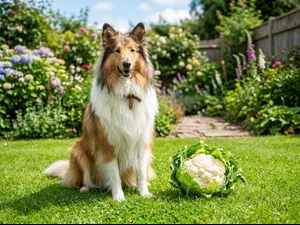 What do you get when a sheepdog meets a flower?