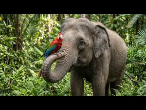 What do you get when you mix a parrot with an elephant?