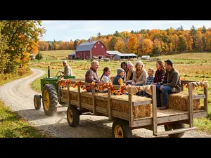 What do you ride on a hay-filled autumn trip?