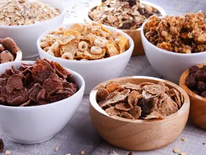 What does breakfast cereal say to greet each other?
