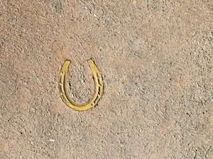 What does it mean when you find a single horseshoe lying on the ground?