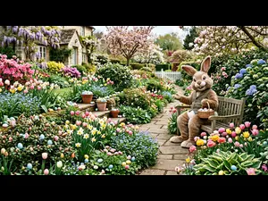 What does the Easter Bunny call hiding eggs everywhere?