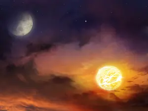 What does the sun say to the moon every day at sunset?