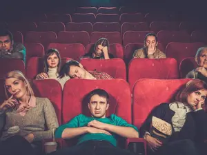 What goes by slower than a plot-less movie?
