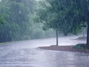 What goes up when the rain comes down?