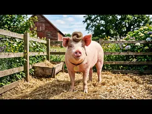 What hairstyle do pigs love to show off on the farm?