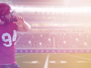 What happened when the quarterback told a joke to his receivers?