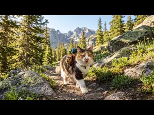 What kind of cat loves long hikes?