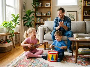 What music do kids play for their dad?