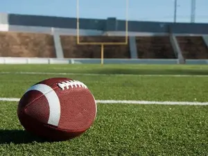 What part of a football field is never the same?