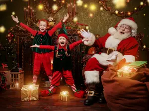 What was the slogan for Santa's Elves' new business?