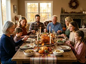 What was the turkey grateful for at dinner?