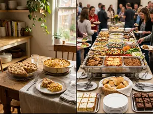 What's the difference between grandma's cooking and a buffet?
