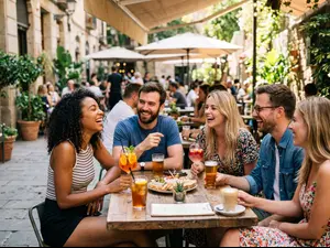 When do people love to grab a drink?