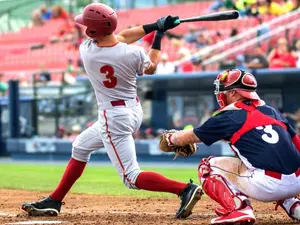 When is a baseball player like a thief?