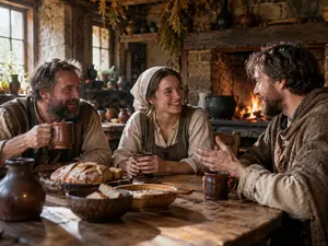 Where did people hang out during medieval times?