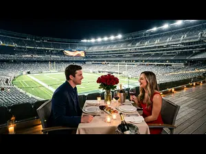Where do athletes go on a Valentine's date?