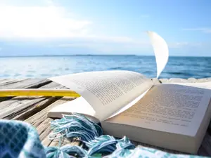 Where do books love to go on vacation?