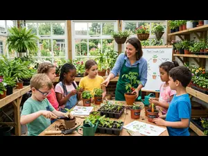 Where do kids learn about plants?