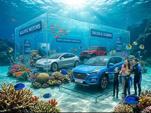 Where do sea creatures shop for cars?
