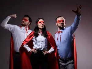 Where do superheroes blend right in?