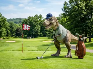 Which dinosaur would dominate at golf?