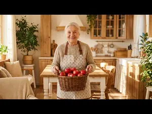 Which grandma always brings apples?