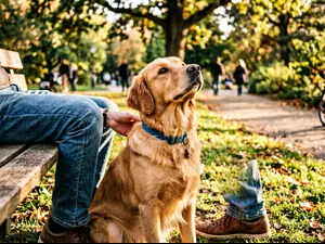 Who do faithful dogs look up to?