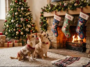 Who do little dogs hope to see on Christmas Eve?