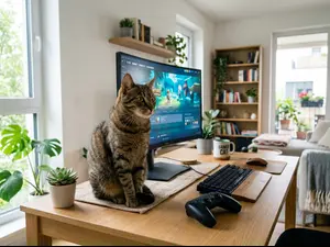 Why are cats great at video games?