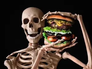 Why are skeletons always hungry?