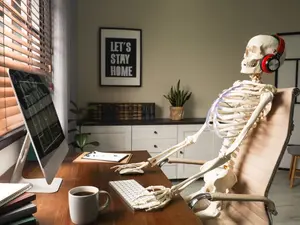 Why are skeletons so calm?