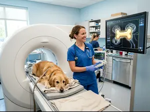 Why can't dogs run medical scans?