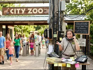 Why couldn't anyone reach the zoo by phone?