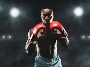 Why couldn't the boxer make it in stand-up comedy?