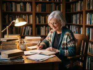 Why did Grandma ace every paper?
