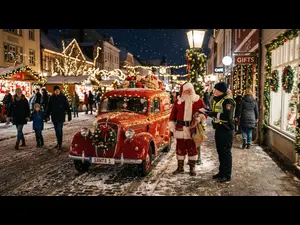 Why did Santa get fined on Christmas Eve?