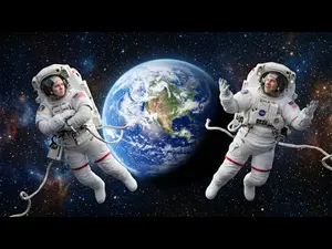 Why did the astronaut couple split up?