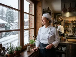 Why did the chef love snow days?