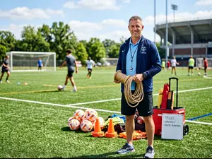 Why did the coach bring string?