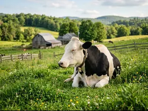 Why did the cow start practicing mindfulness?