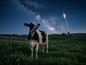 Why did the cow want to join the space program?