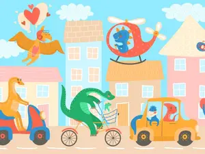 Why did the dinosaur cross the road?